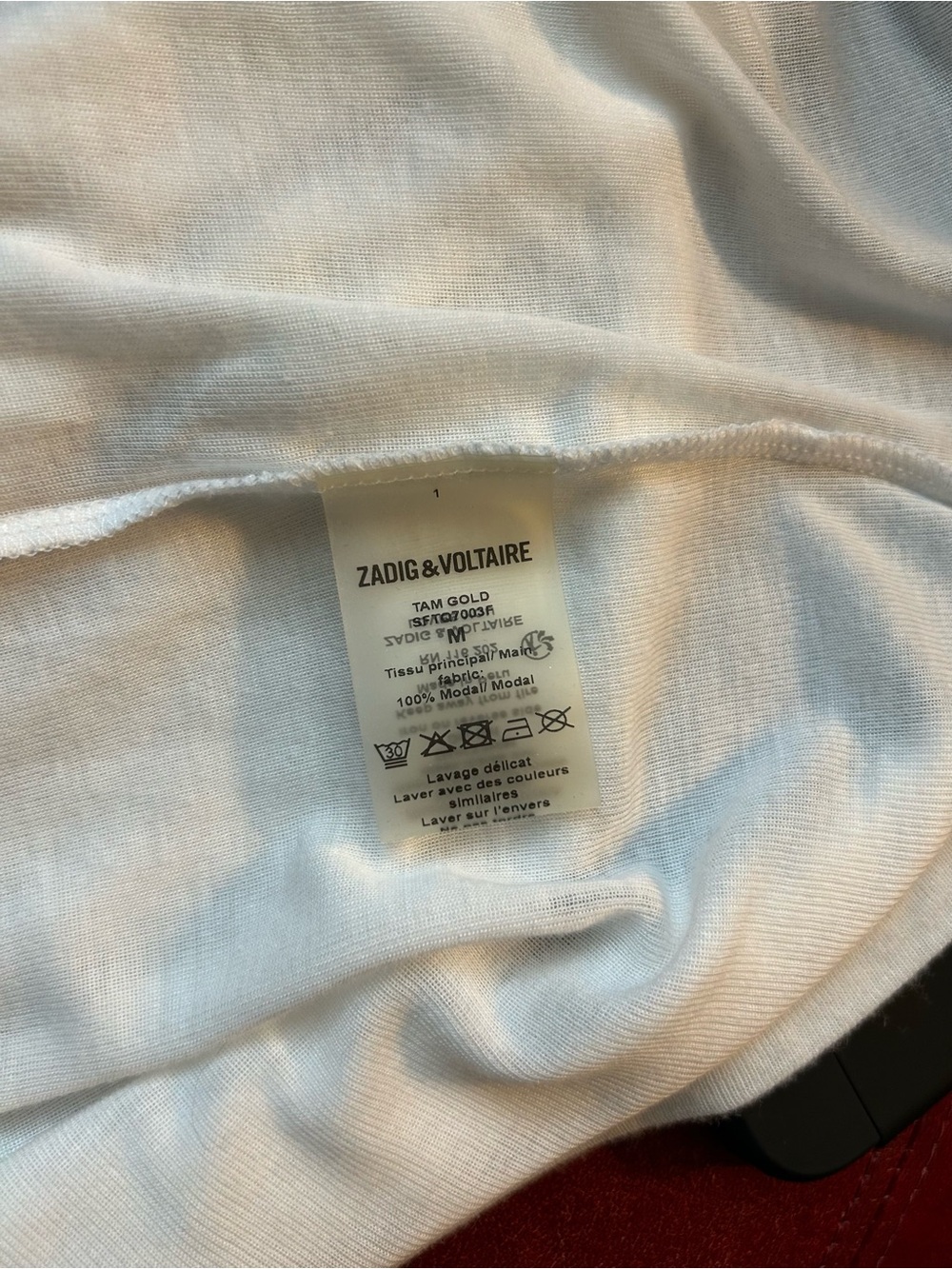 Zadig & Voltaire Scoop-Neck Golden-Foil wrapped Tank - Picture 11 of 11